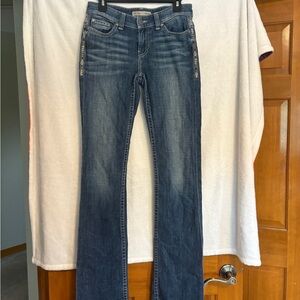 BKE Denim Payton Stretch Bootcut Jeans in Classic Blue